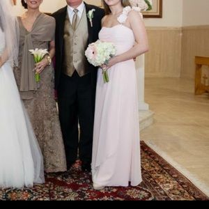 Bill levkoff chiffon bridesmaid dress