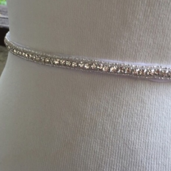 28" rhinestone in black ribbon