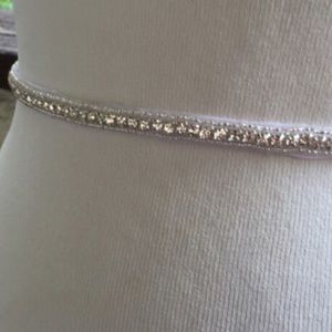 28" rhinestone in black ribbon