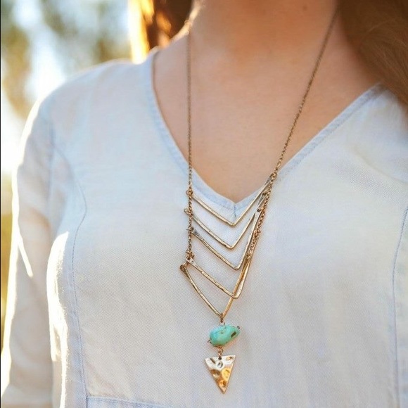 Antique gold and turquoise necklace