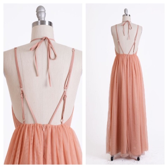 Ginger Pink Caged Maxi - Picture 3 of 4