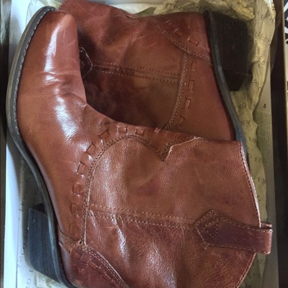 Franco Sarto Nutmeg Brown Cowboy Inspired Boots