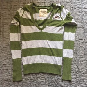 Hollister V-neck Striped Sweater