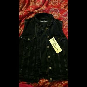 Dark Blue Jean Vest