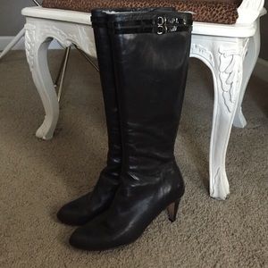 Cole Haan tall, black boots