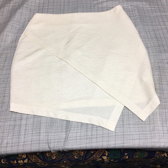 cream envelope skirt