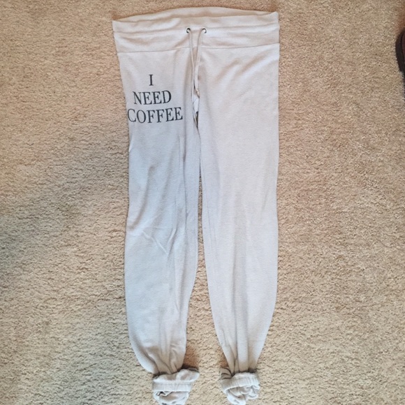Wildfox "I Need Coffee" Sweatpants