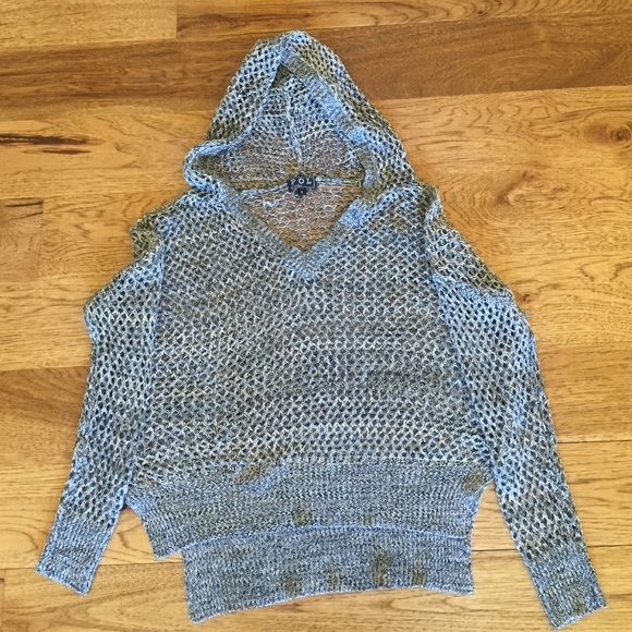 Open Knit Hoodie
