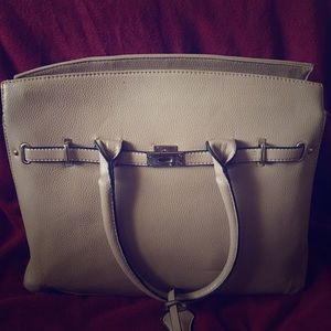 Tan large hand bag