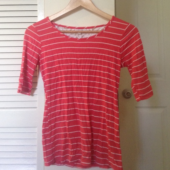 Delia's Pink and White Stripe with Lace
