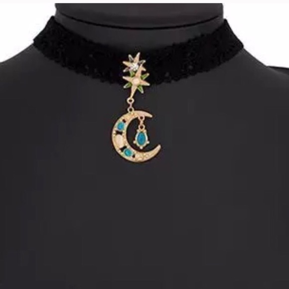 FLASH SALE Celestial Moon Stars Choker Wicca Gypsy - Picture 4 of 4