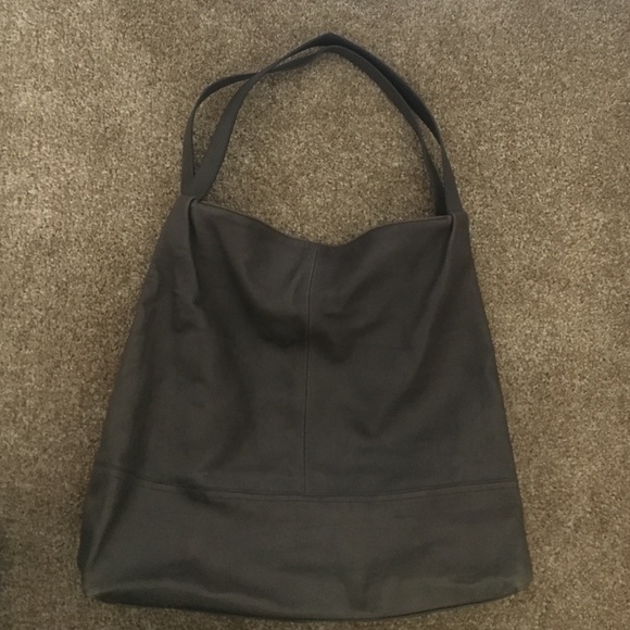 Leather gray Banana Republic bag