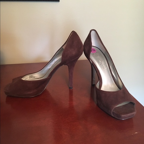 Jessica Simpson Brown Suede Pumps