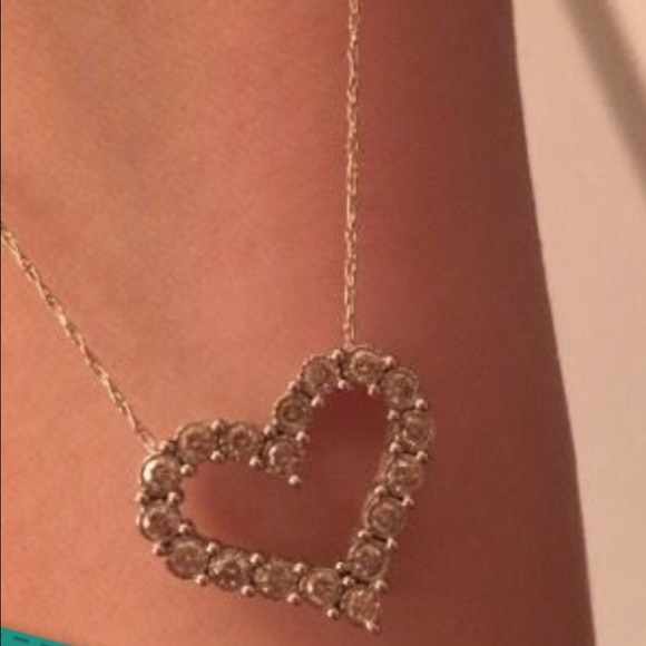 Diamond heart necklace