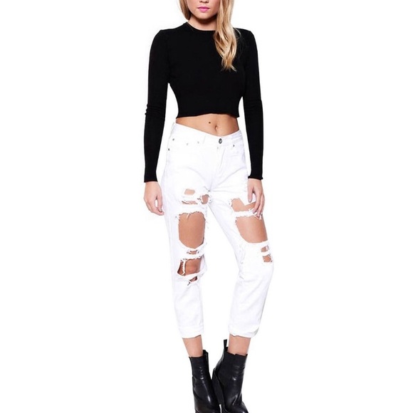 $10 SALE ENDS TONIGHT// LAST1// MALIBU White Denim - Picture 3 of 3
