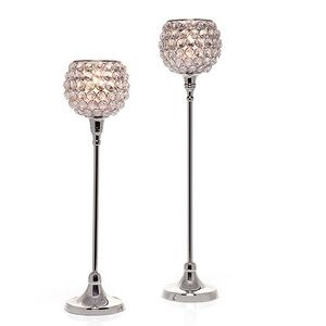 Crystal bling chandelier candle holder