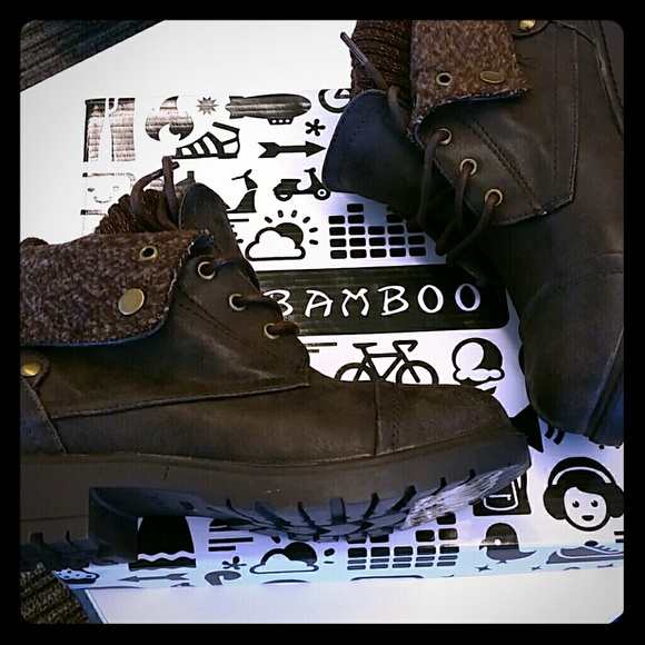 Bamboo Shoes - FLASH SALE! Bamboo Cute Trevor Brown Boots