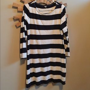 J.Crew Rugby Stripe Zipper Dress