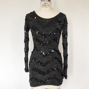 Topshop sequin sweater dress