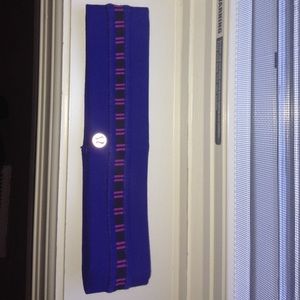 Blue/pink/black lululemon headband