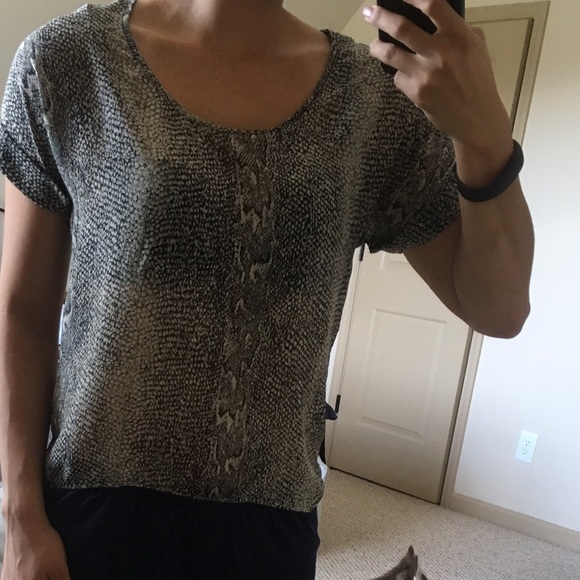 Lucca Couture XS Snake Print Shirt