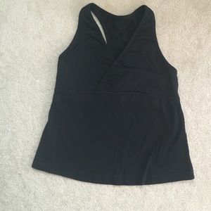 Black Lululemon workout tank top