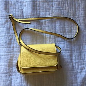 Yellow satchel bag