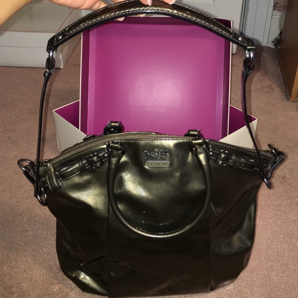 Coach patent leather bag