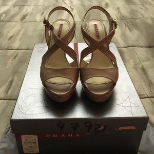 Prada Vit Shine Cammeo Heels