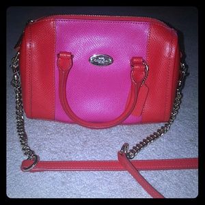 Coach Leather Small Handbag & Crossbody