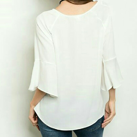 Two Tier Chiffon Blouse - Picture 2 of 4