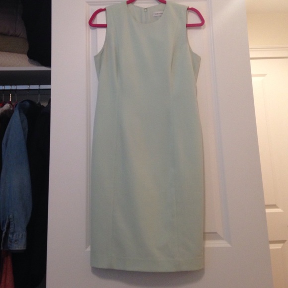 Calvin Klein Mint Sheath Dress Sz 4