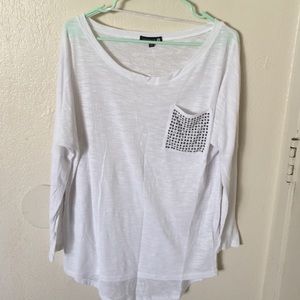White diamond pocket shirt
