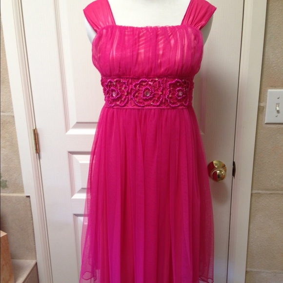 Pink little girl occasion dress size 14