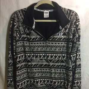 PINK 3/4 zip sweatshirt