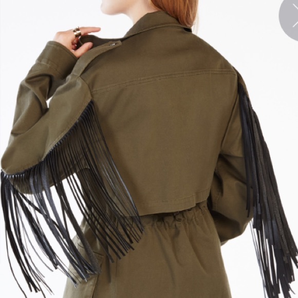 BCBG fringe jacket