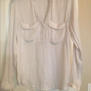 ZARA Lightweight cream blouse