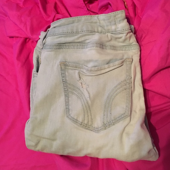 Light Wash Distressed Hollister Jeggings