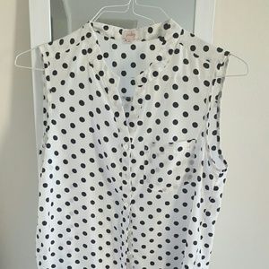 Pixley Tops - Black and white Polka Dot Blouse Pixley Tops - Black and white Polka Dot Blouse