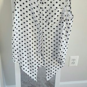 Pixley Tops - Black and white Polka Dot Blouse Pixley Tops - Black and white Polka Dot Blouse