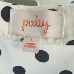 Pixley Tops - Black and white Polka Dot Blouse Pixley Tops - Black and white Polka Dot Blouse