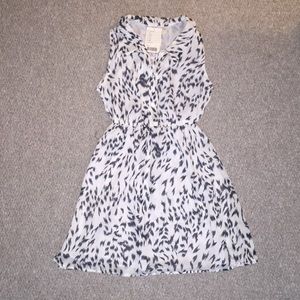 Never worn - black & white mesh dress