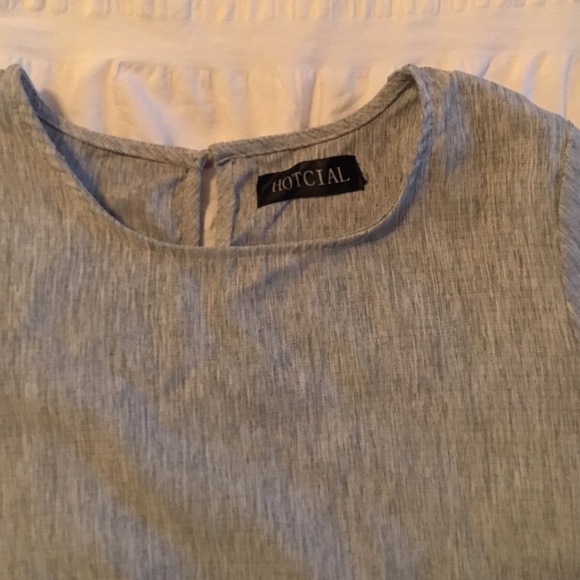 SOLD!! Super cute grey top, not forever 21. - Picture 2 of 4