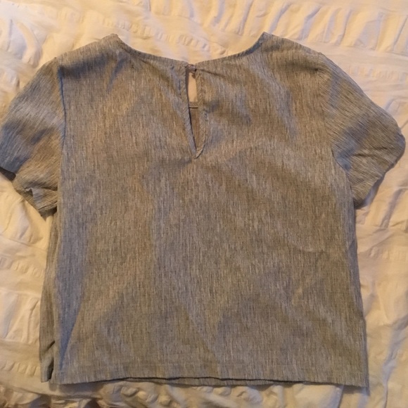 SOLD!! Super cute grey top, not forever 21. - Picture 4 of 4