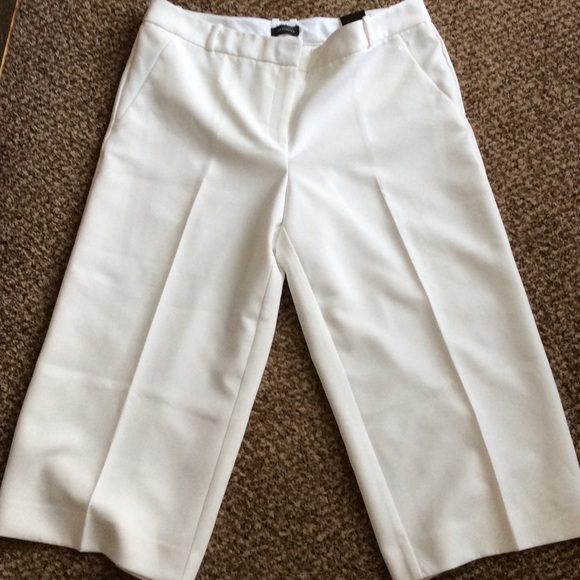 NWT white wide leg The Limited capris