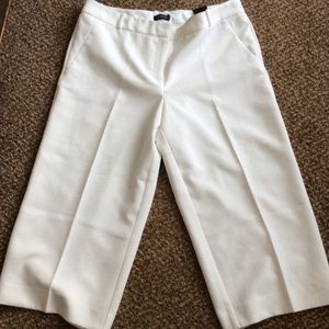 NWT white wide leg The Limited capris