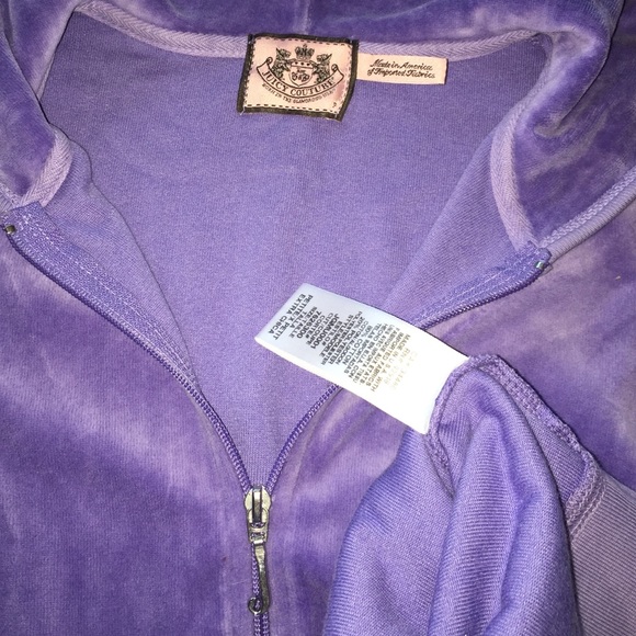 SOLD ^ Juicy Couture • Lavender Classic Velour Zip Up Hoodie - Picture 2 of 9