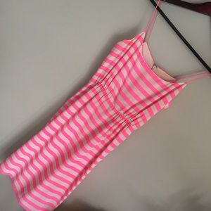 J. CREW Pink Striped Dress size 0