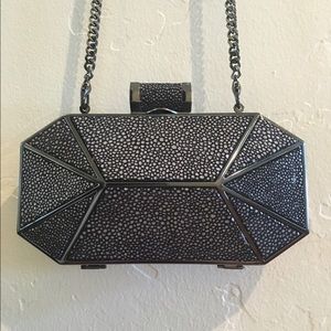 Halston Heritage octagonal minaudière purse/clutch