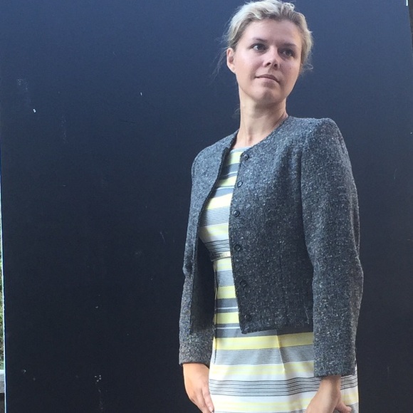 Grey Blazer Wool Vintage with great texture